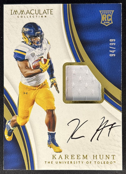 Hunter Henry 2016 Immaculate Collection Collegiate Patch Auto /99 Chiefs