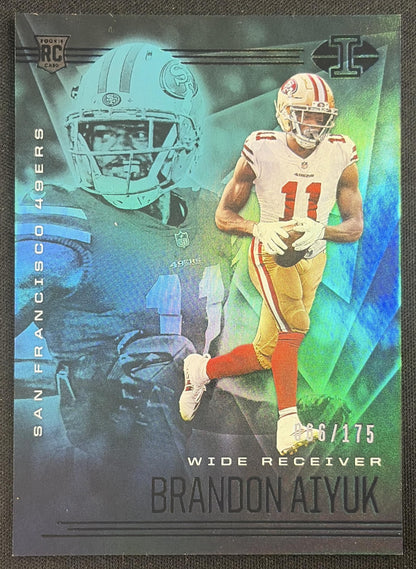 Brandon Aiyuk 2020 Panini Illusions Trophy Collection Teal /175 49ers Sports Trading Card