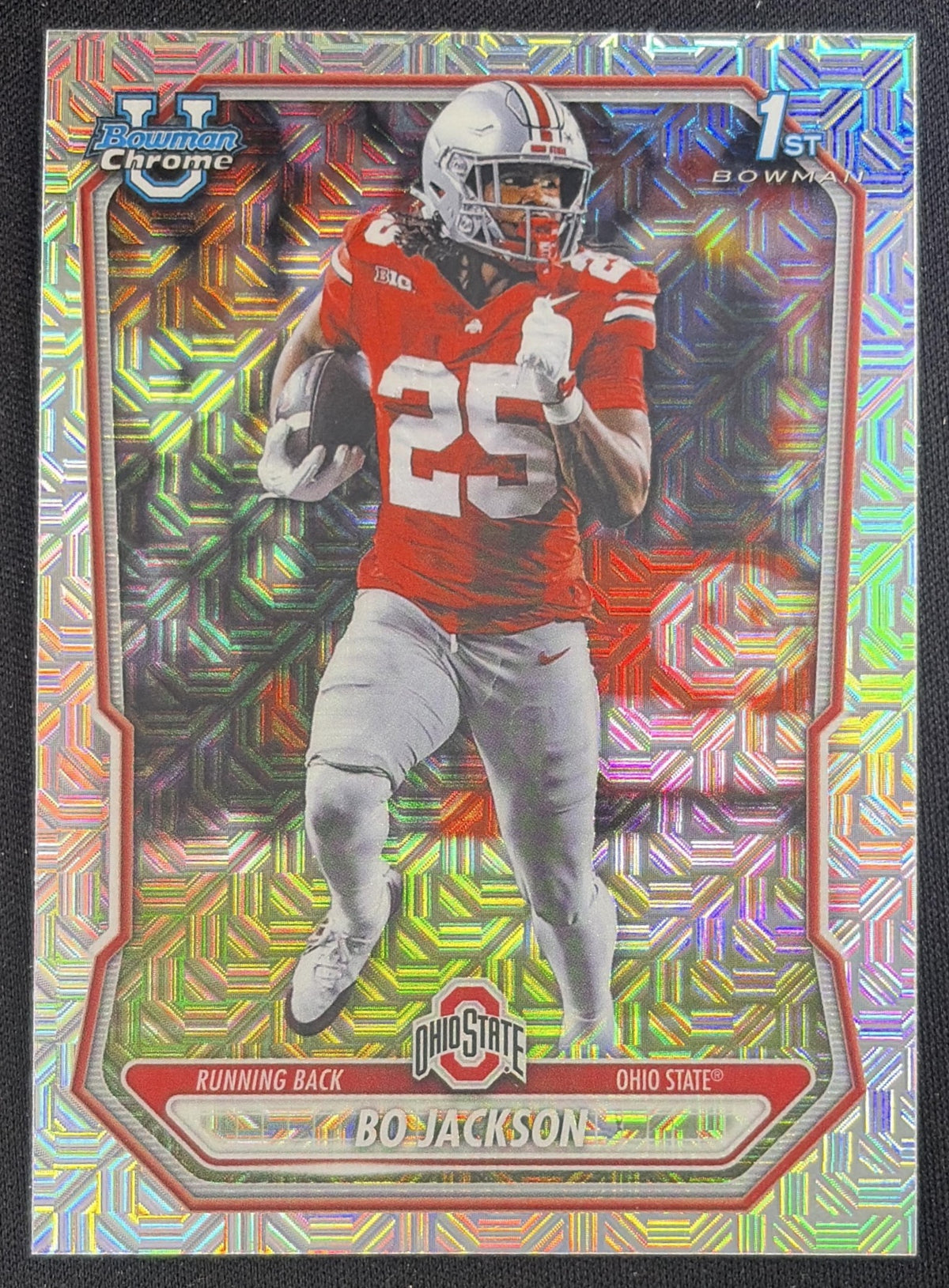 Bo Jackson 2026 Bowman Chrome Prospects Mojo Refractor Buckeyes