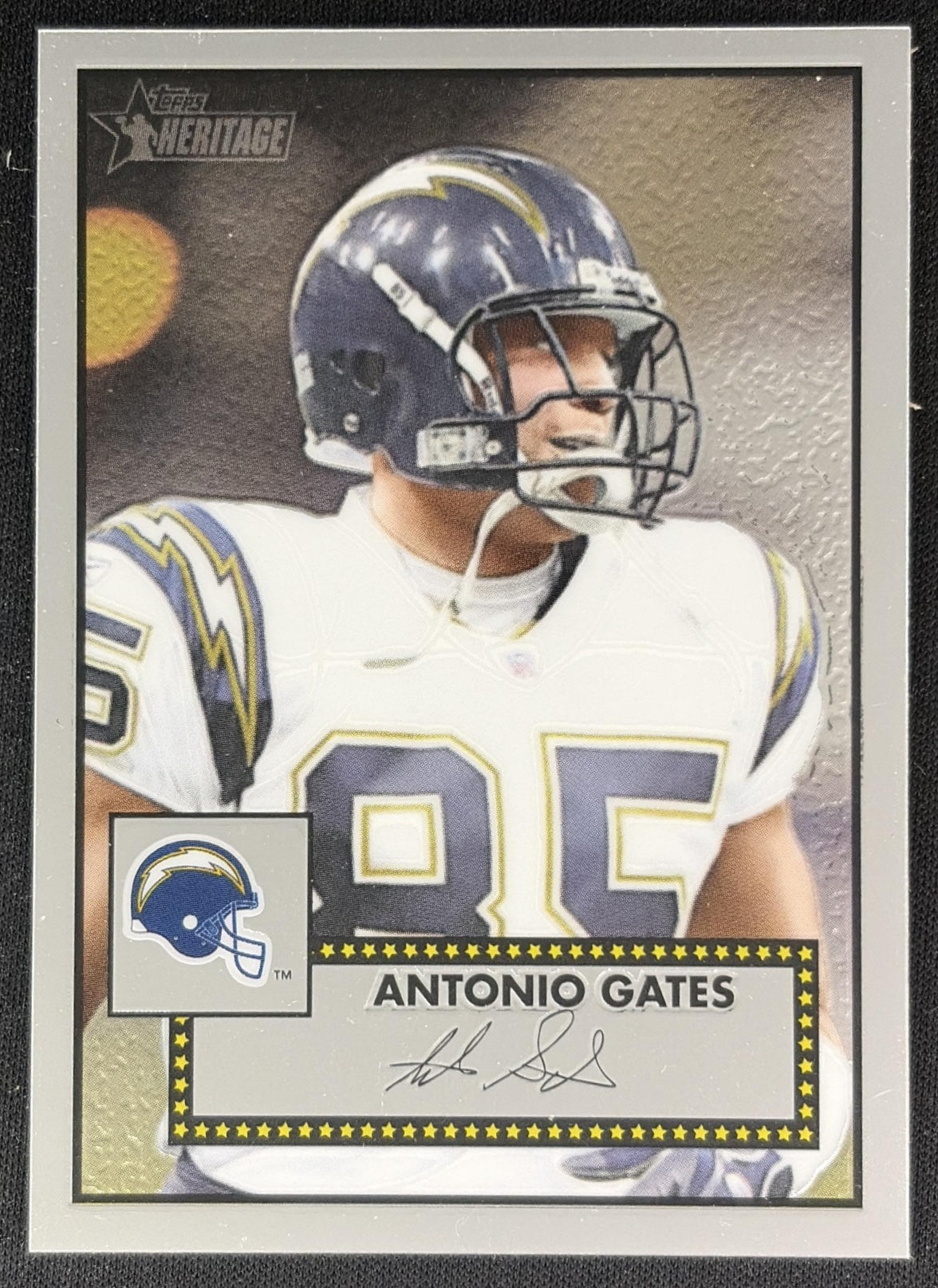 Antonio Gates 2006 Topps Heritage Chrome /1952 Chargers front