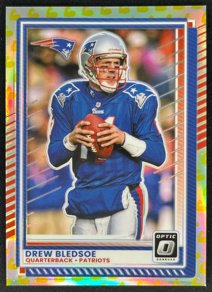 Drew Bledsoe 2025 Donruss Optic Flex Prizm /199 Patriots - Front