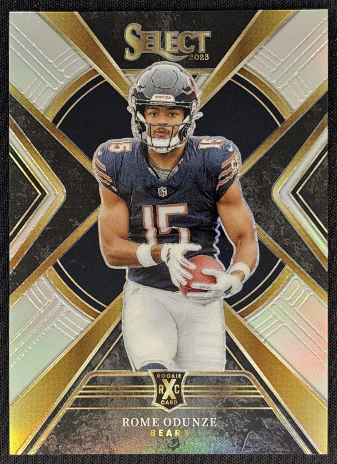Rome Odunze 2023 Panini Select Silver XRC Bears Sports Trading Cards