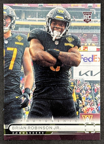 Brian Robinson Jr. 2022 Panini Chronicles Photogenic Commanders front