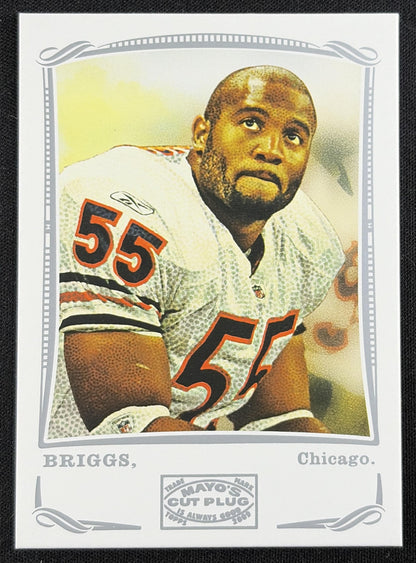 Lance Briggs 2009 Topps Mayo Bears Sports Trading Card