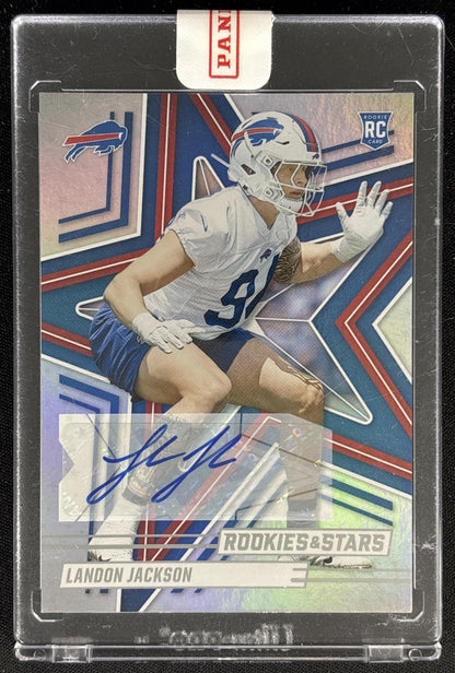 Landon Jackson 2025 Panini Rookies & Stars Signatures Bills Sports Trading Card