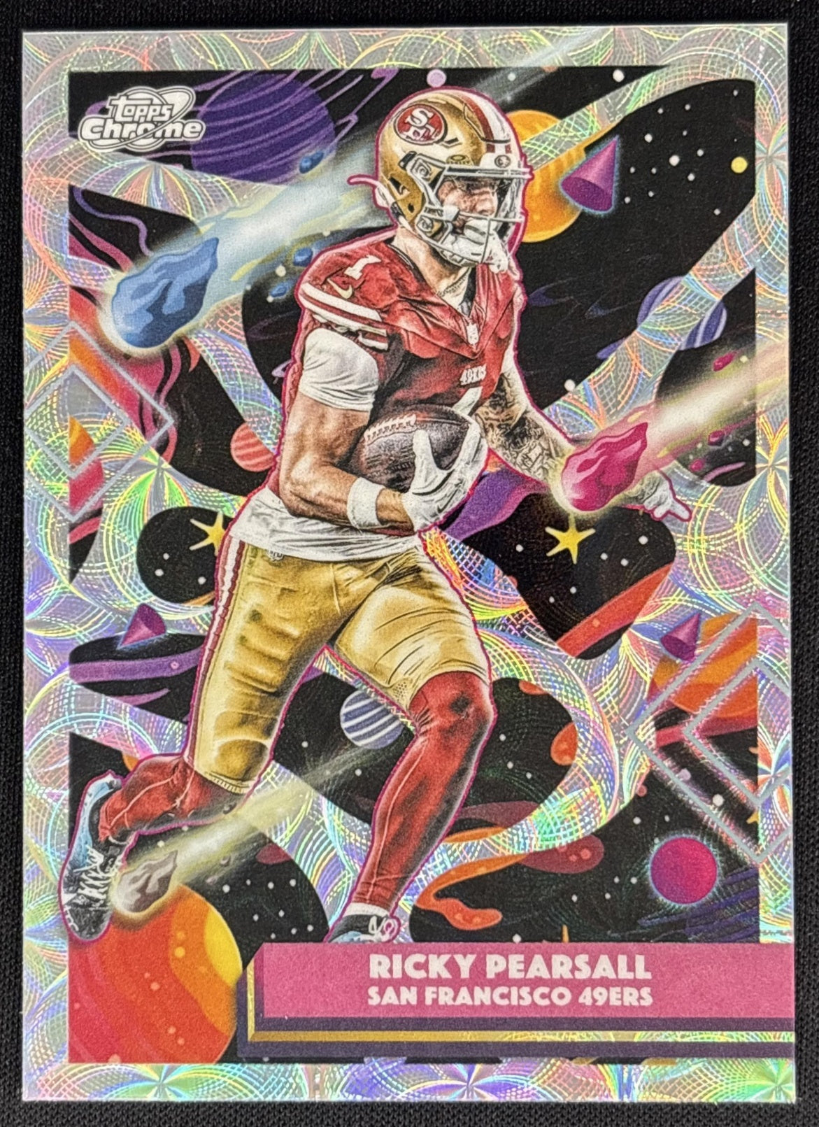 Ricky Pearsall 2025 Topps Cosmic Chrome Nucleus Refractor 49ers Sports Trading Cards
