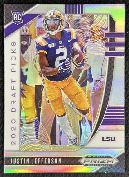 Justin Jefferson 2020 Panini Prizm Draft Picks Prizms Silver Tigers Vikings