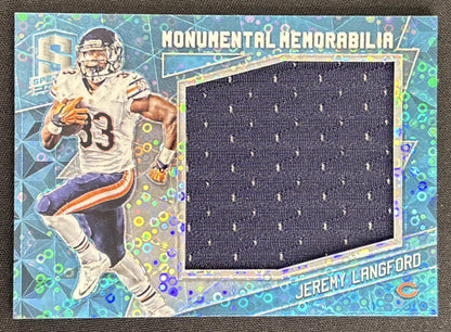 Jeremy Langford 2016 Panini Spectra Monumental Memorabilia Neon Blue /99 Bears