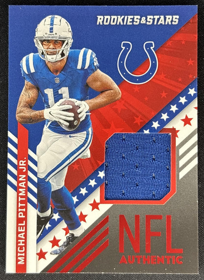 Michael Pittman Jr. 2022 Panini Rookies & Stars NFL Authentic Colts Front