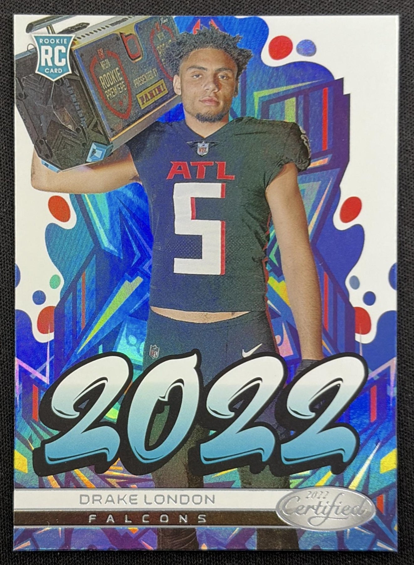 Drake London 2022 Panini Certified Falcons
