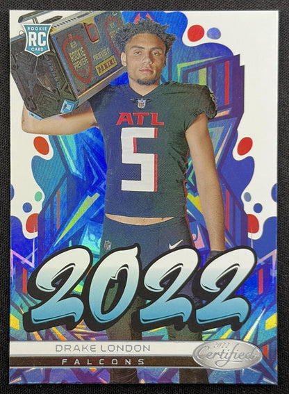 Drake London 2022 Panini Certified Falcons