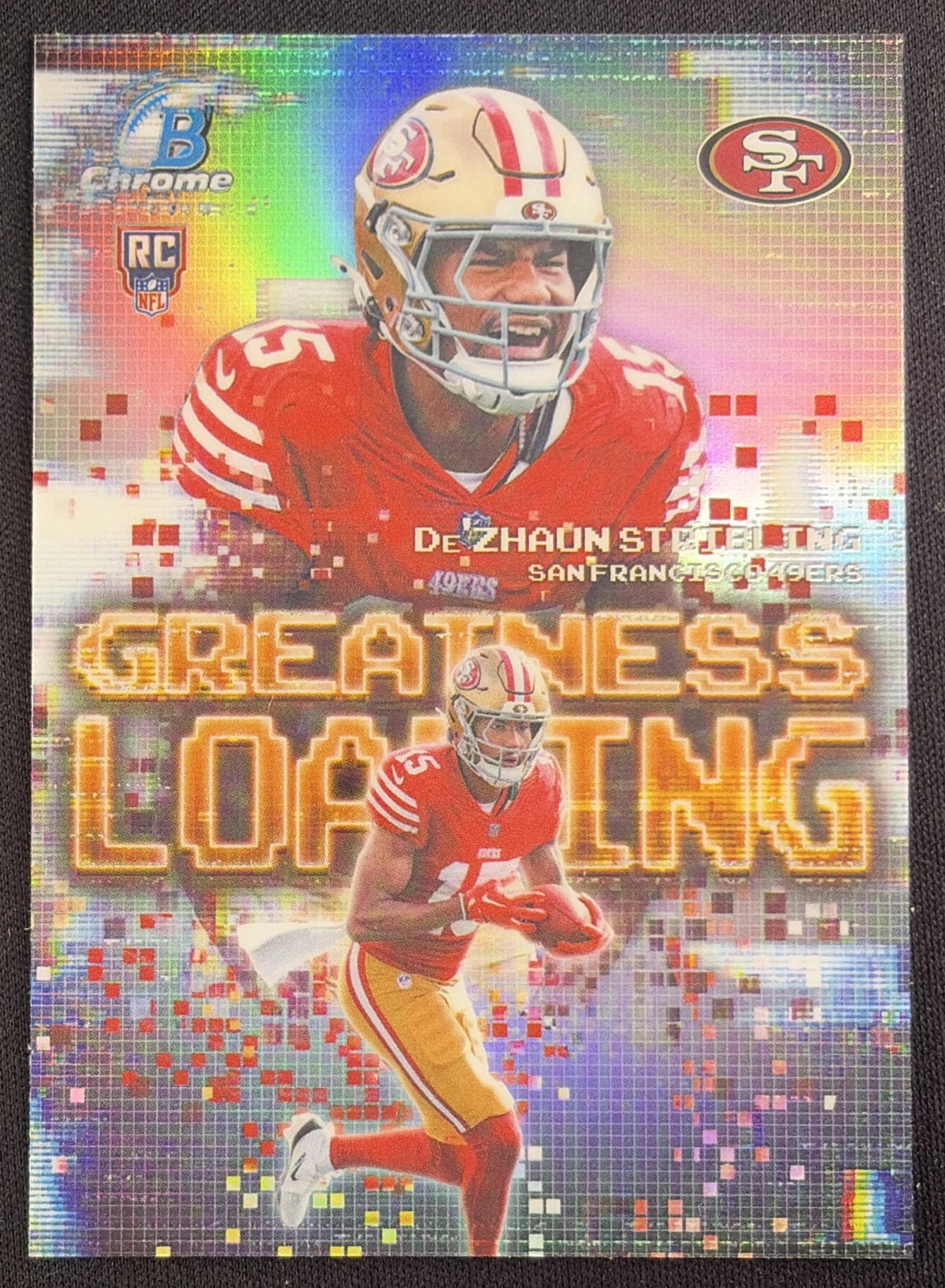 De'Zhaun Stribling 2026 Bowman Greatness Loading Chrome Refractor 49ers