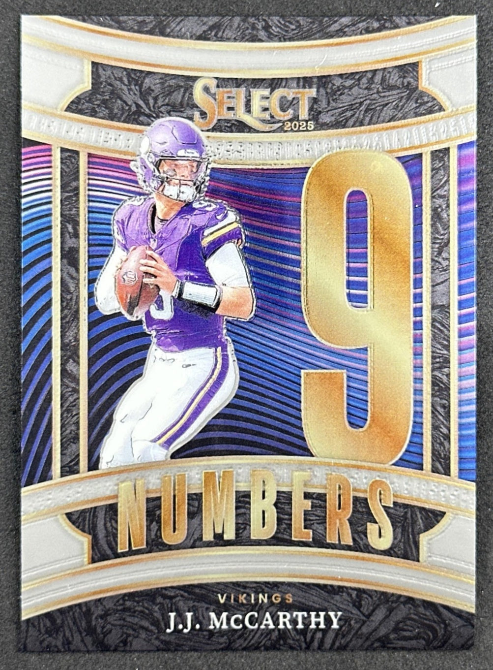 J.J. McCarthy 2025 Panini Select Numbers Vikings