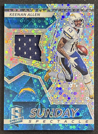 Keenan Allen 2017 Panini Spectra Sunday Spectacle Neon Blue /99 Chargers