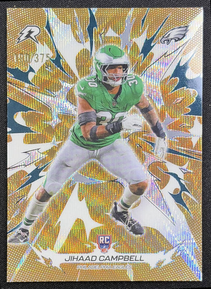 Jihaad Campbell 2025 Topps Resurgence Bronze Surge Refractor /375 Eagles