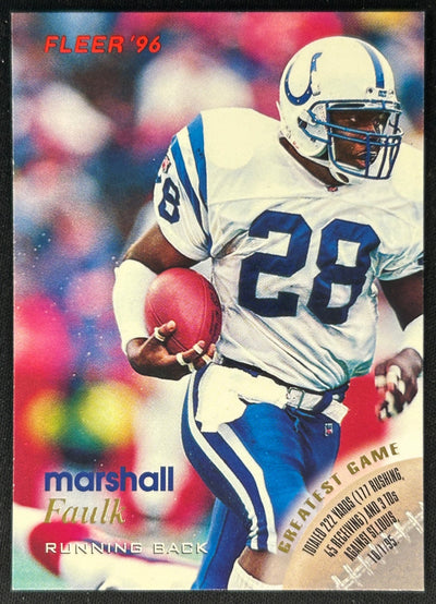 Marshall Faulk 1996 Colts Default Title Sports Trading Card