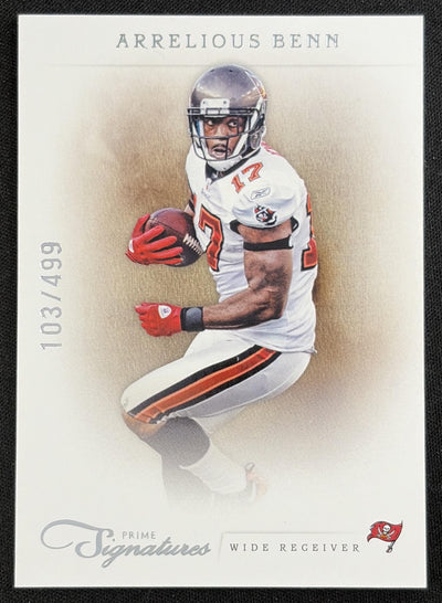 Arrelious Benn 2011 Panini Prime Signatures /499 Buccaneers Sports Trading Card