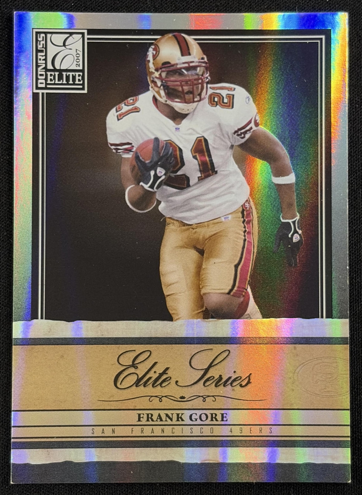 Frank Gore 2007 Donruss Elite Series Black /400 49ers - Front