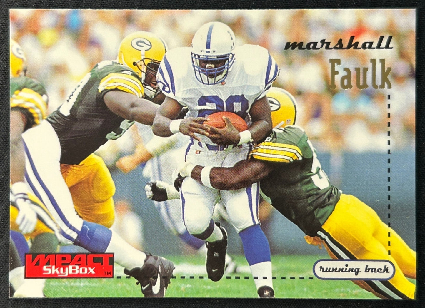 Marshall Faulk 1996 Impact Skybox Colts