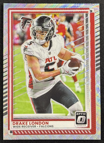 Drake London 2025 Panini Donruss Optic Wave Prizm /300 Falcons