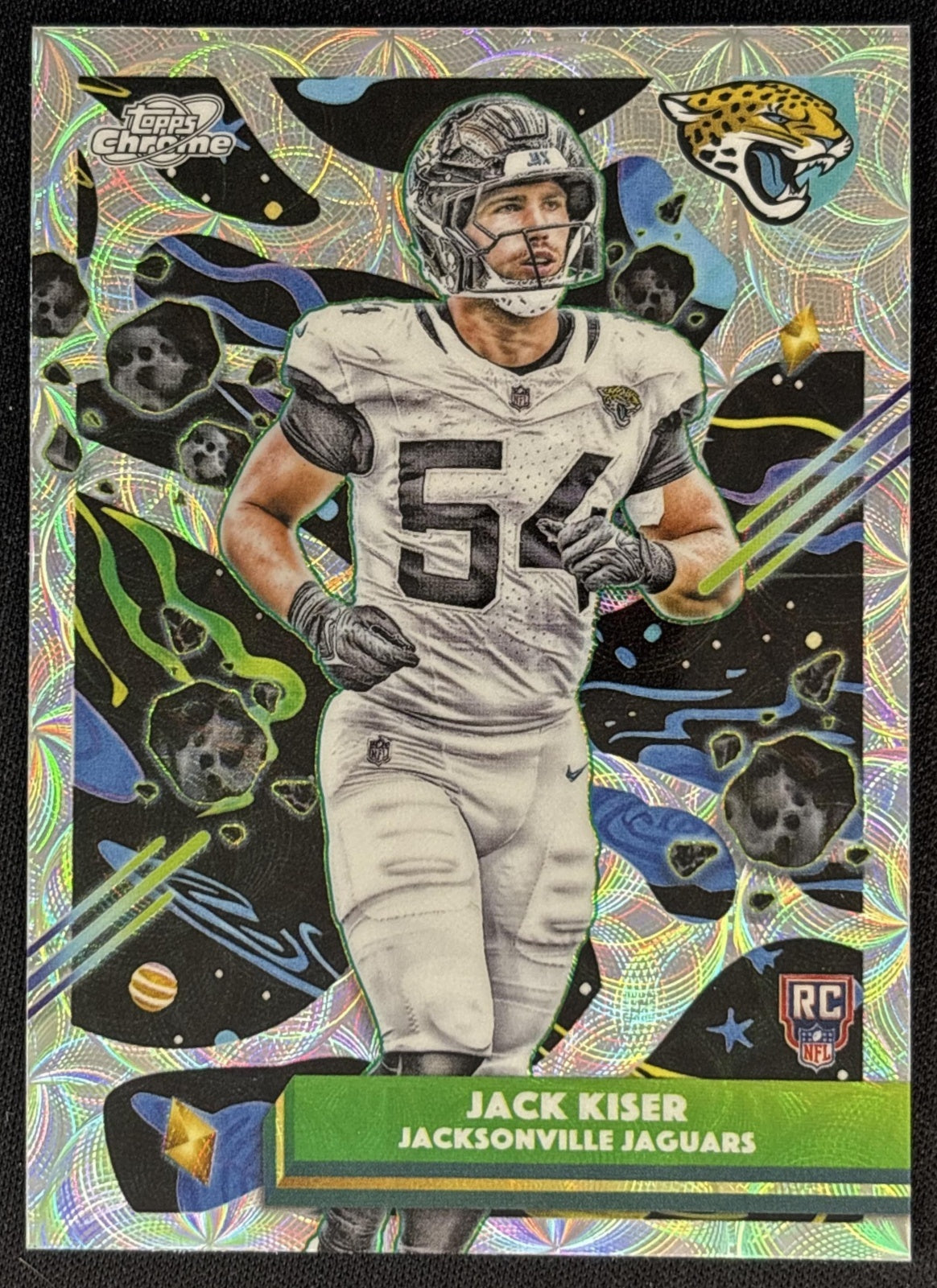 Jack Kiser 2025 Topps Cosmic Chrome Nucleus Refractor Jaguars front