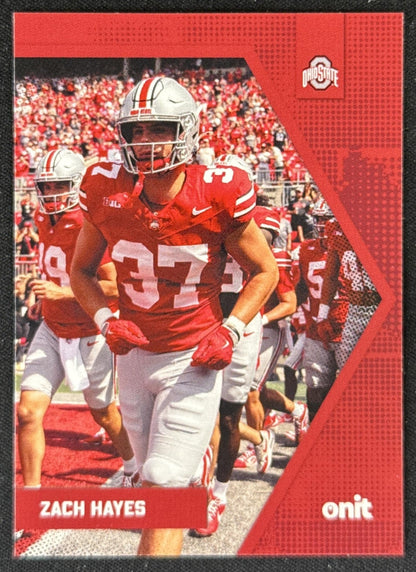 Zach Hayes 2025 ONIT Athlete Ohio State Buckeyes Sports Trading Card