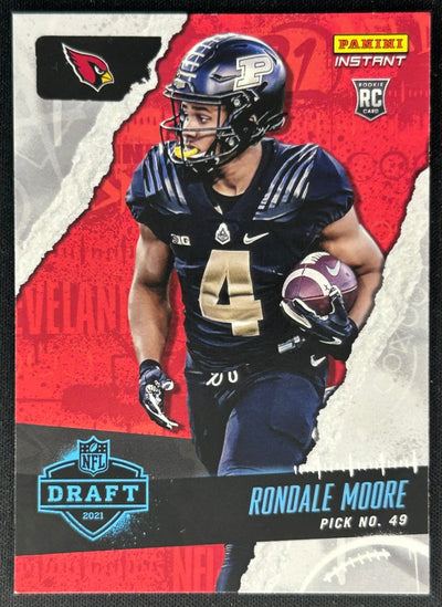 Rondale Moore 2021 Panini Instant NFL Draft Night Cardinals Sports Trading Cards