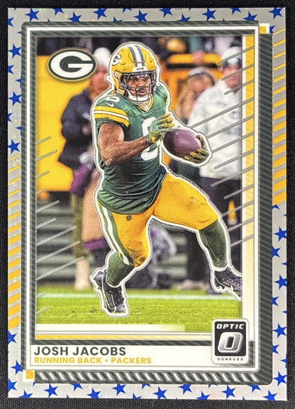 Josh Jacobs 2025 Panini Donruss Optic Stars Prizm Packers front