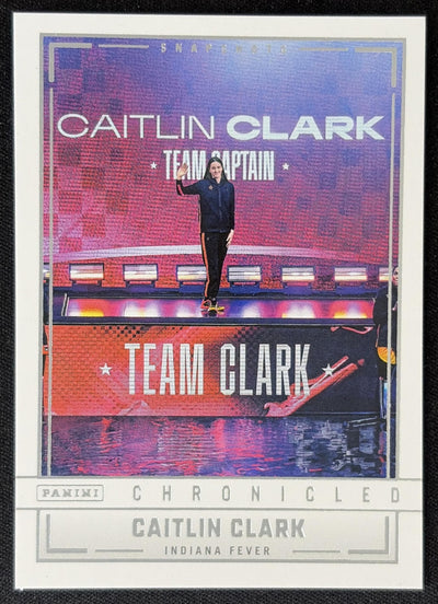 Caitlin Clark 2025 Panini Chronicled Snap Shots Fever 98 Sports Trading Card