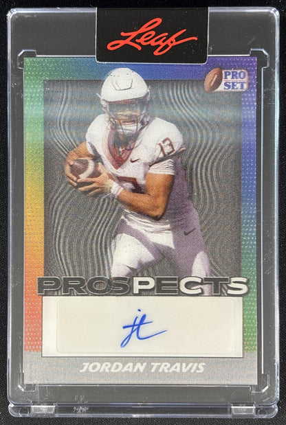 Jordan Travis 2024 Pro Set Metal Prospects Lenticular Seminoles front
