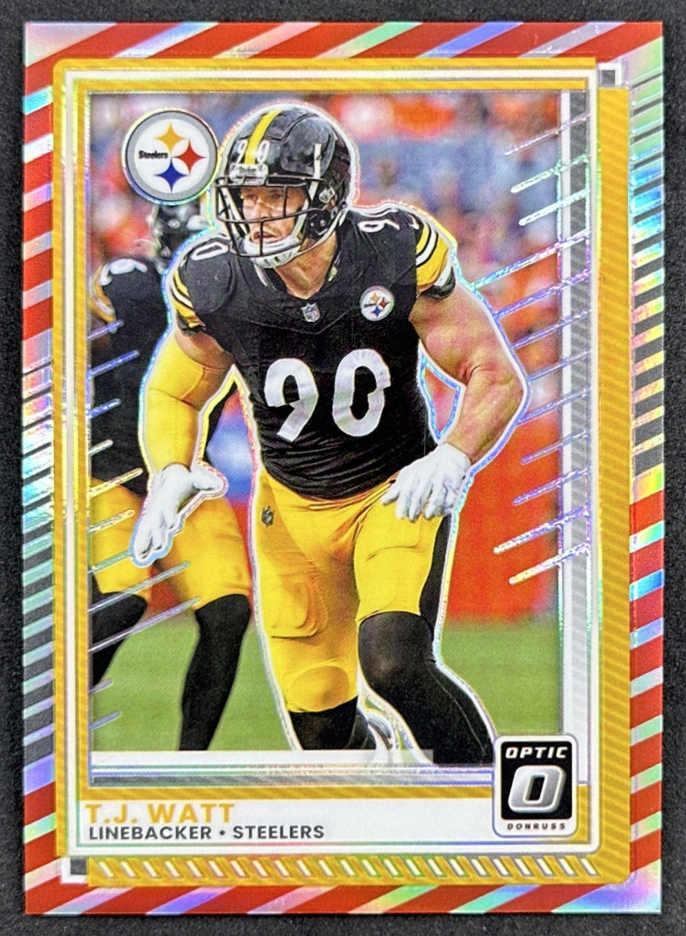 T.J. Watt 2025 Panini Donruss Optic Freedom Prizm Steelers Sports Trading Cards