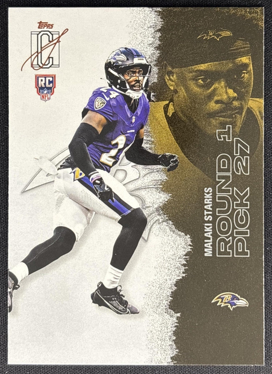 Malaki Starks 2025 Topps Signature Class Rookie Ravens Sports Trading Cards