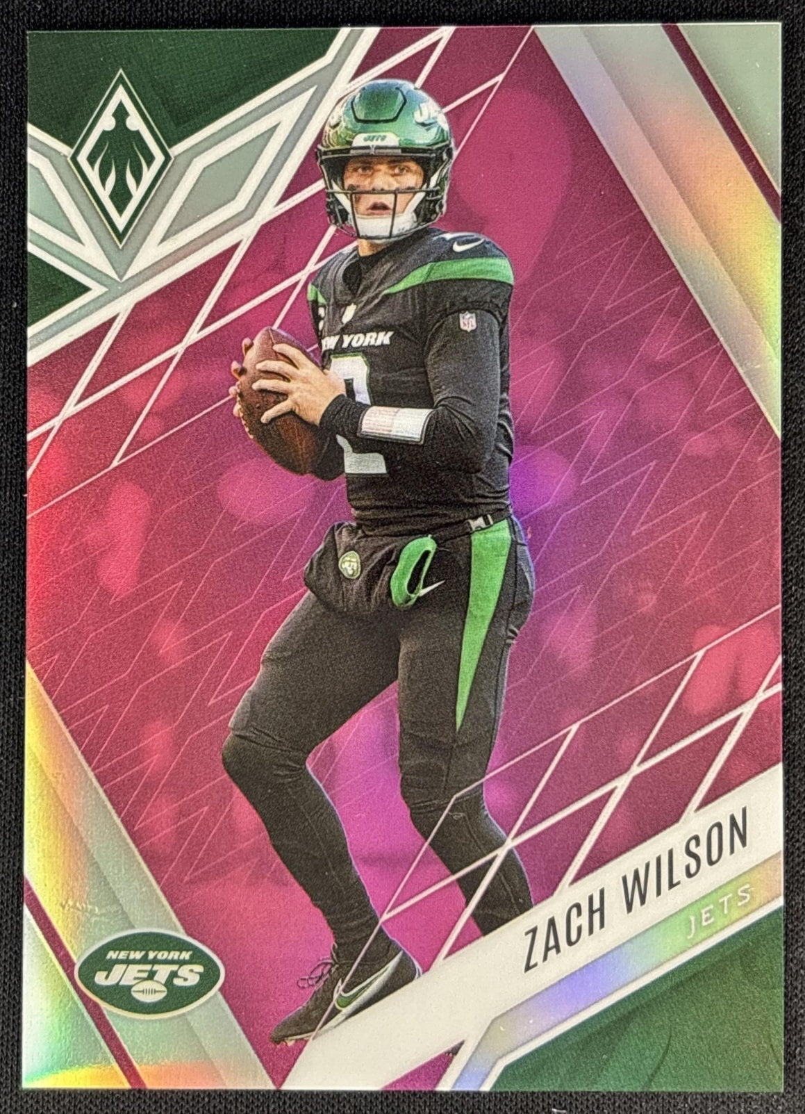 Zach Wilson 2022 Panini Phoenix Pink /199 Jets
