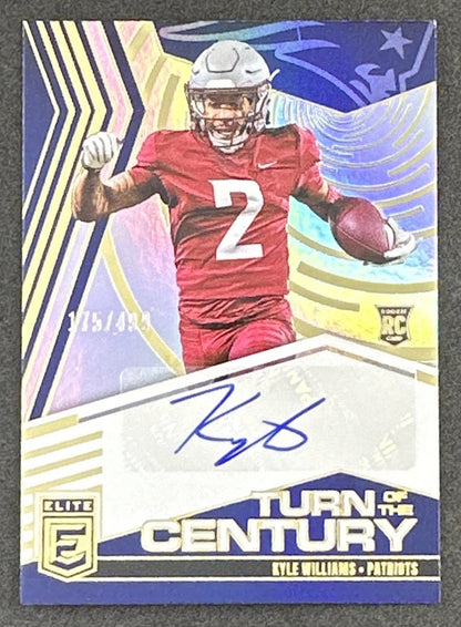 Kyle Williams 2025 Panini Donruss Elite Turn of the Century Auto /499