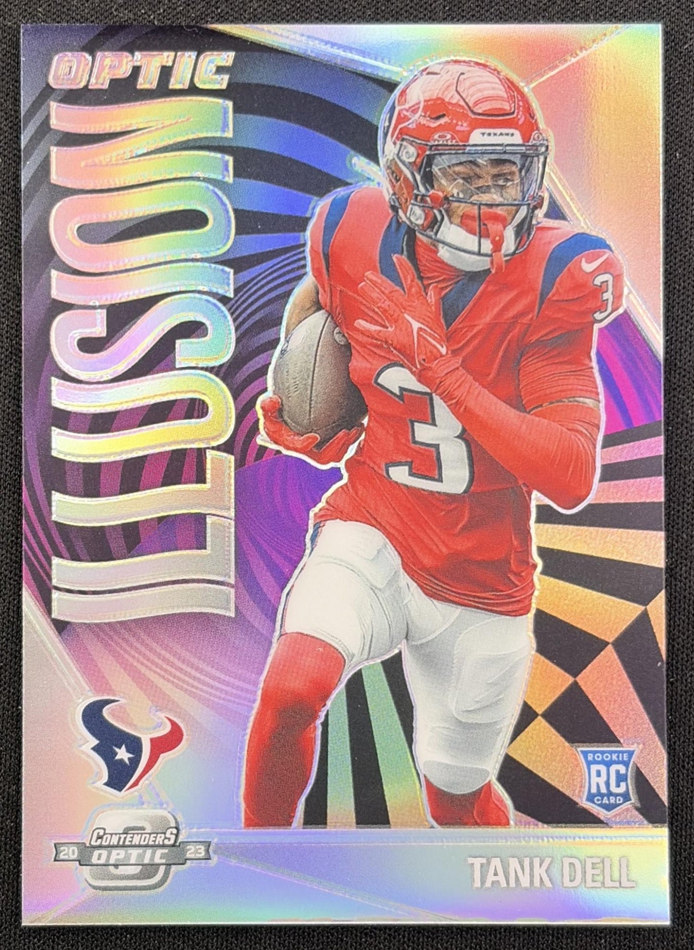 Tank Dell 2023 Panini Contenders Optic Illusion Texans Houston Texans