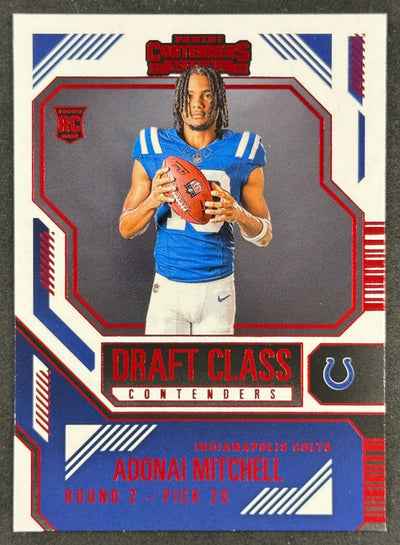 Adonai Mitchell 2024 Contenders Draft Class Red Colts Default Title Football Cards