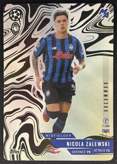Nicola Zalewski 2025 Match Attax Madness UEFA Champions League Uncommon Atalanta Sports Trading Cards