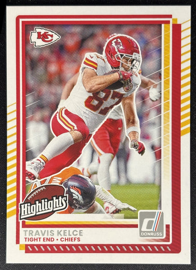 Travis Kelce 2025 Panini Donruss Rookies & Highlights Chiefs Sports Trading Cards