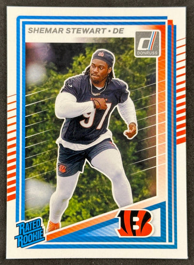 Shemar Stewart Donruss Rated Rookie Cincinnati Bengals Sports Trading Cards
