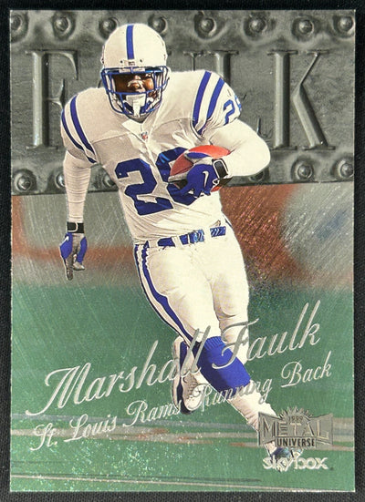 Marshall Faulk 1999 Metal Universe Rams Sports Trading Cards