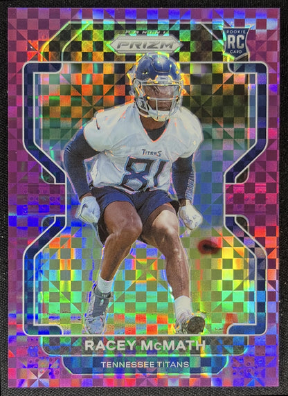 Racey McMath 2021 Panini Prizm Purple Power /49 Titans