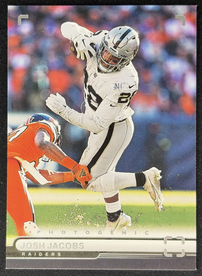 Josh Jacobs 2022 Panini Chronicles Photogenic Raiders front