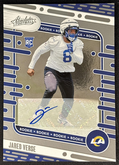 Jared Verse 2024 Panini Absolute Signature Rookies Rams