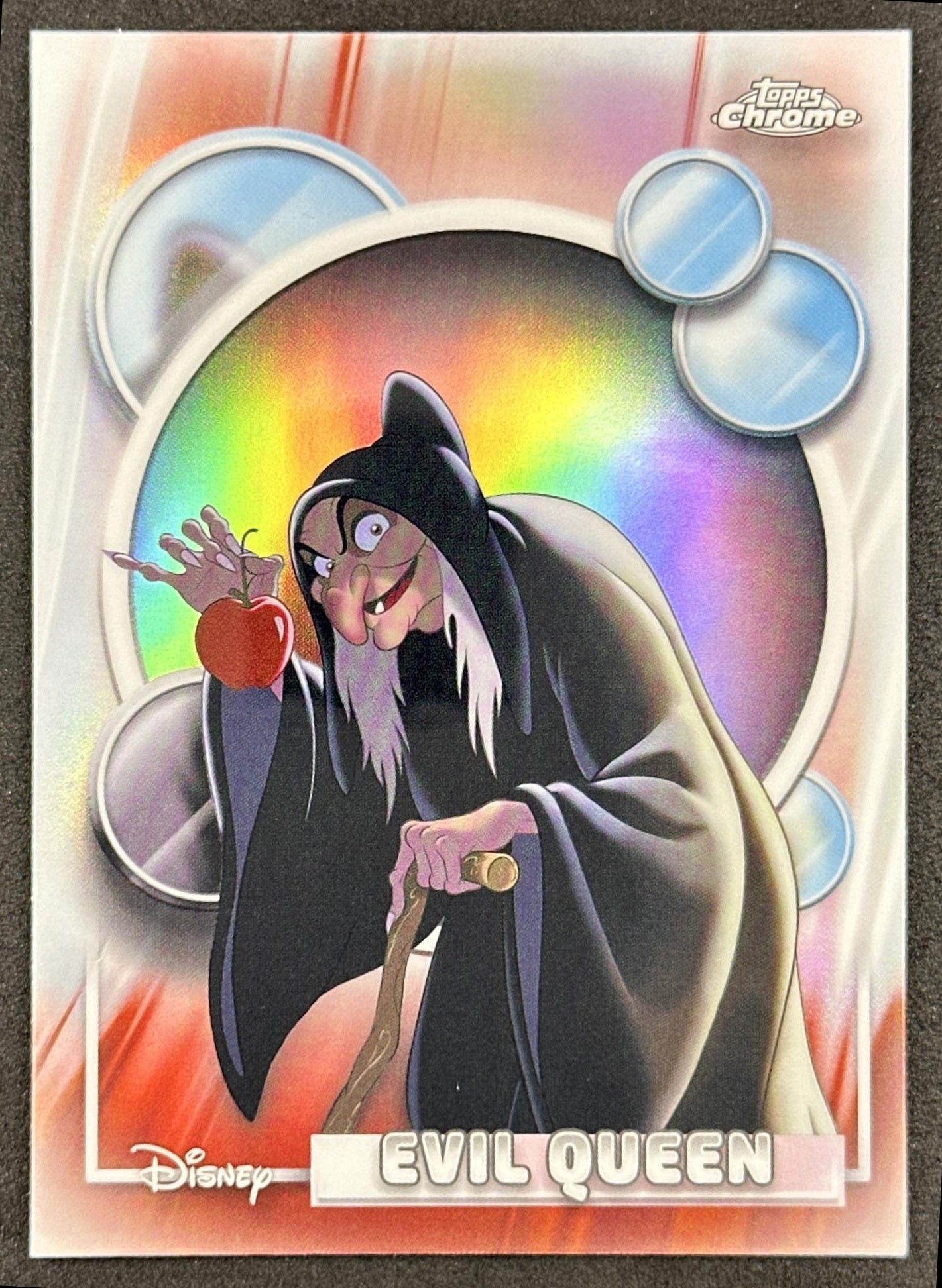 Evil Queen 2026 Topps Chrome Disney Refractor Snow White and the Seven Dwarfs Front