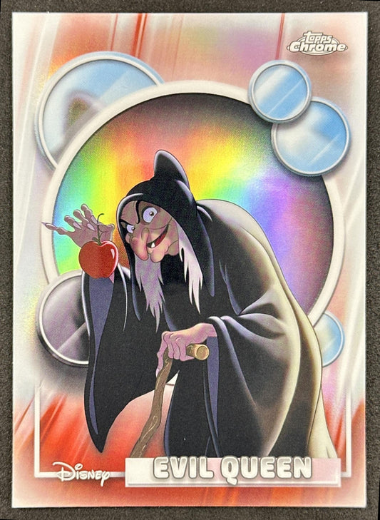 Evil Queen 2026 Topps Chrome Disney Refractor Snow White and the Seven Dwarfs Front