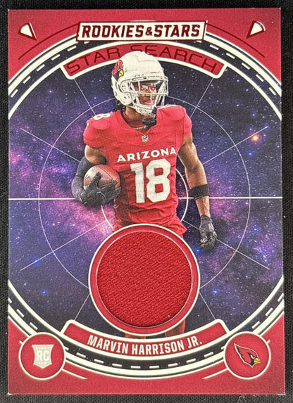 Marvin Harrison Jr. 2024 Panini Rookies & Stars Star Search Cardinals Sports Trading Cards