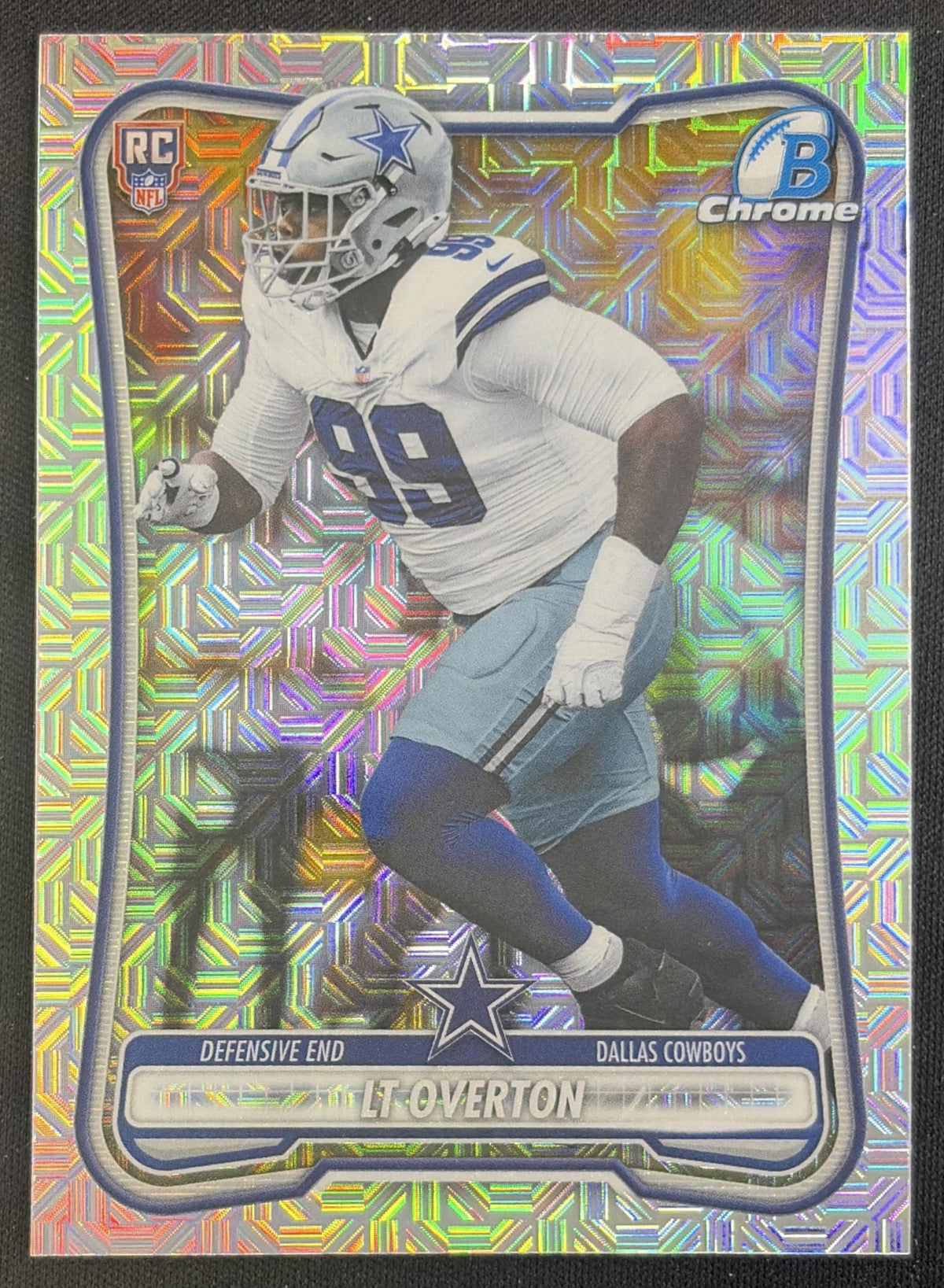 LT Overton 2026 Bowman Chrome NFL Geometric Refractor Cowboys