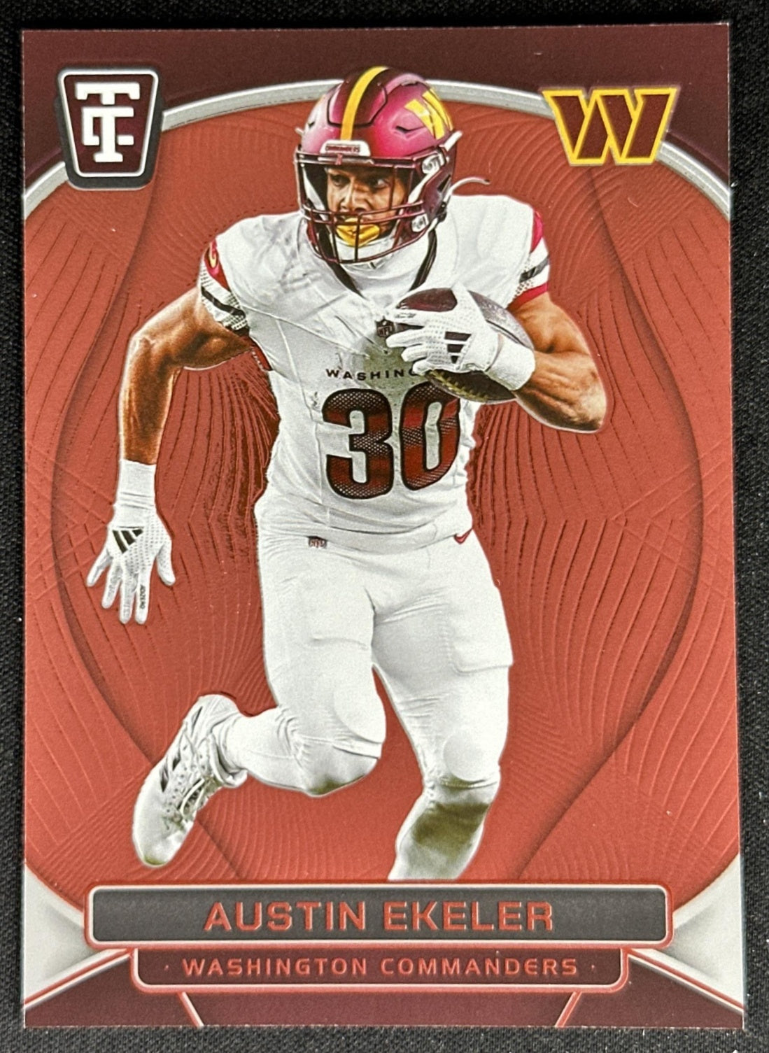 Austin Ekeler 2024 Panini Totally Certified Mirror Red /249 Commanders