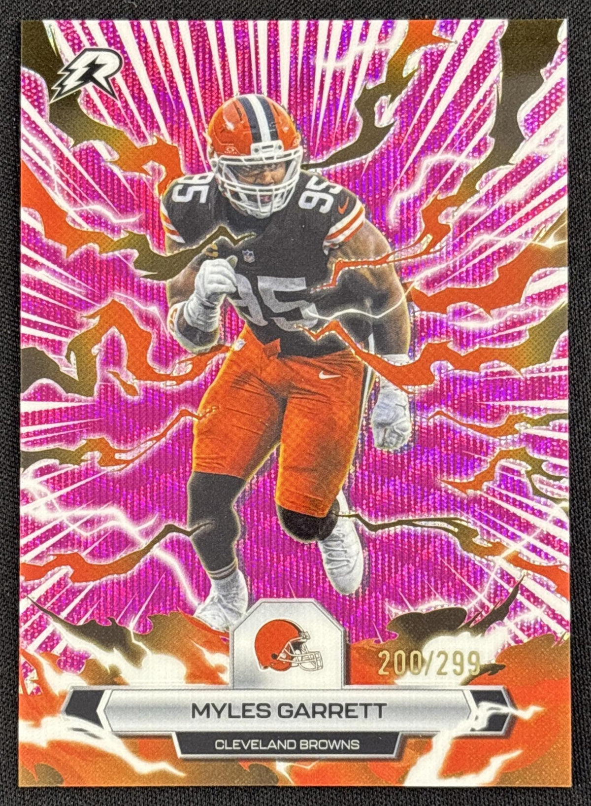 Myles Garrett 2025 Topps Resurgence Magenta Surge Refractor /299 Browns