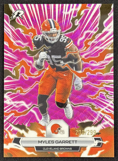 Myles Garrett 2025 Topps Resurgence Magenta Surge Refractor /299 Browns